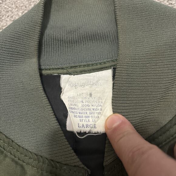 Refrigiwear Vest Jacket Mens Sz L Green Full Zip Super Insulated USA - Picture 3 of 6